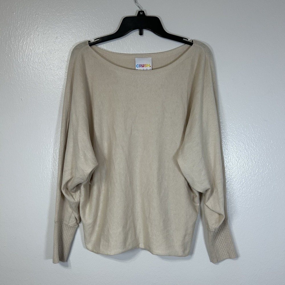Reiss Crush Collection Cotton Silk Cashmere Boat Neck Dolman Sweater Women S